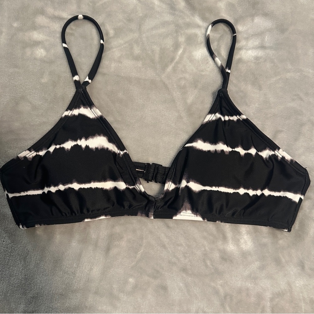 Gap Body Black White Stripe Bikini Top‎ S